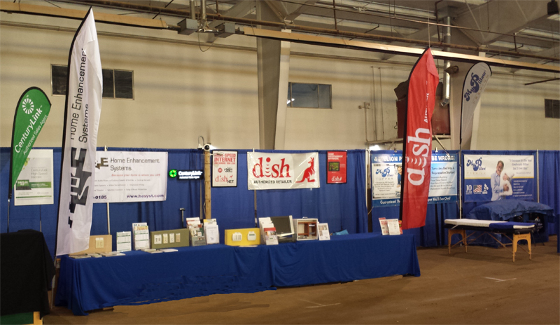 Home Enhancement Systems Booth at the 2014 Four Corners Home & Garden Show in Cortez, Colorado